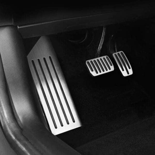 Tesla Model 3 Performance Pedalauflagen-Set Edelstahl 3-teilig, Model 3 2021