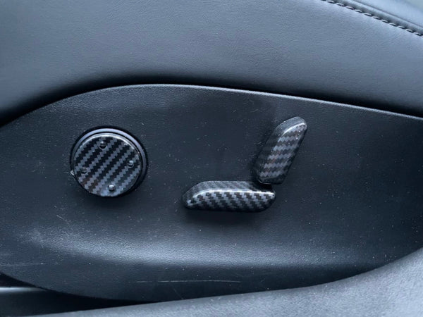 Tesla Model S und X - Abdeckung der Sitzverstellung in Carbon-Optik