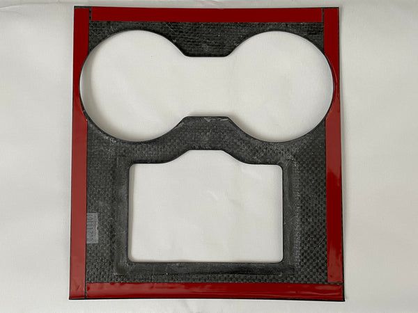 Tesla Model 3 und Y - Echt Carbon Mittelkonsolen-Abdeckung mit Key-Card-Aussparung in MATT