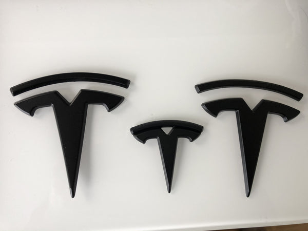 T-Logo Set für vorne, hinten und Lenkrad für Model Y - Kappen