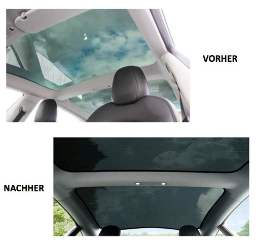 Tesla Model 3 Sonnenschutz-Elemente 4-teiliges Set - NUR 2021er US-Produktion